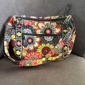 Vera Bradley On the Go Flower Shower Crossbody Shoulder Bag